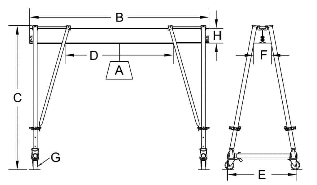 Combo (Steel & Aluminum) Dimensional Sketch