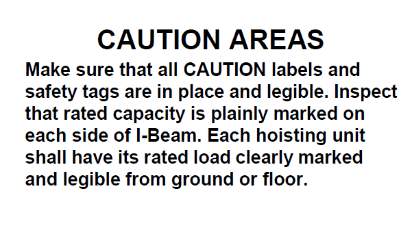 caution areas fixed height thrifty